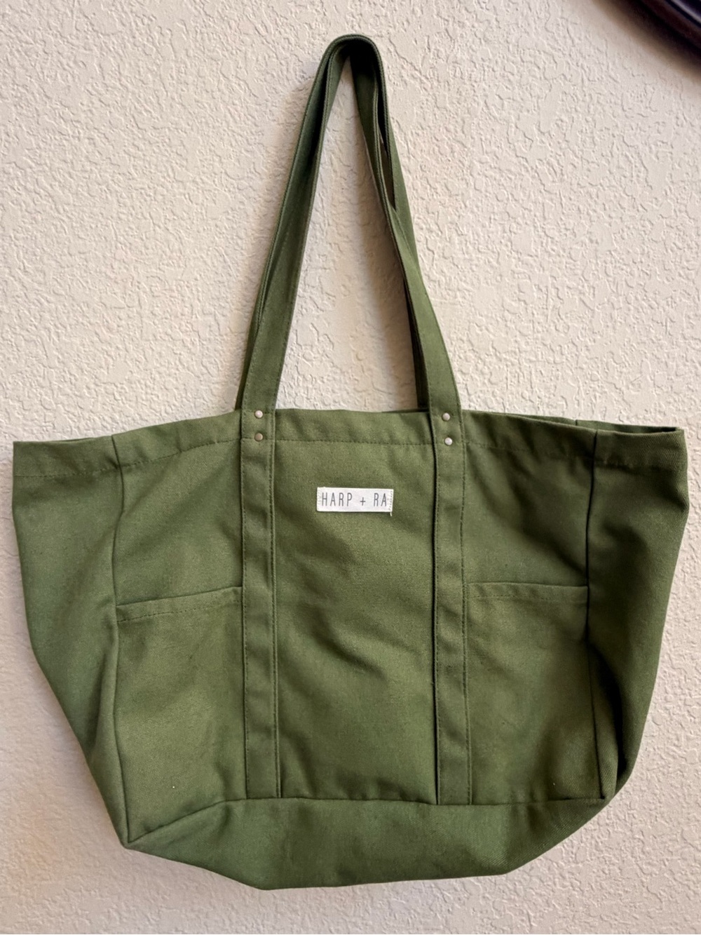 💚HARP + RA Olive Canvas Everyday Tote